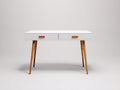 Bureau - Bois - 114 x 47 x 78 cm - Blanc-Brun - Style scandinave