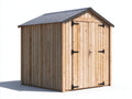 Abri de jardin - Bois - 182 x 154 x 218 cm - Brun clair-Gris - Style traditionnel